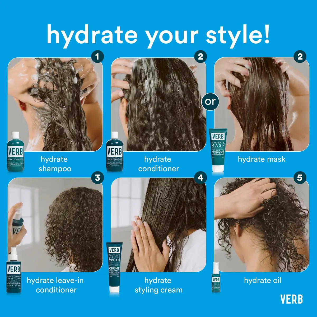 VERB Hydrate Oil 2 oz | Moisture & Frizz-Free Heat Protection for Dry Hair - view 5