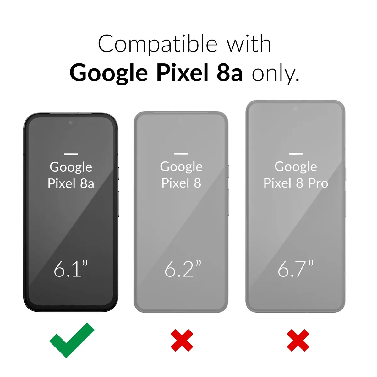Crave Dual Guard for Google Pixel 8a Case - Forest Green | Dual Layer TPU/PC Protection - view 2