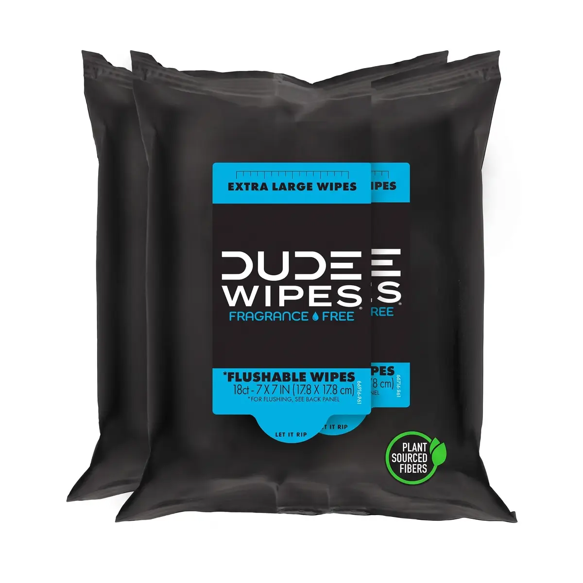 DUDE Wipes 18ct (Pack of 2) | Extra Large Flushable Wipes for All Skin Types - main product image
