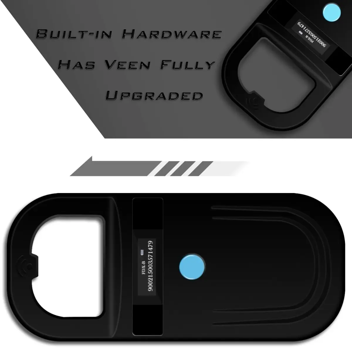 Smoostart Microchip Scanner FDX-B/EMID Compatible, 1000 Records USB Upload | Reads 15-Digit FDX-B & 10-Digit EMID Pet Chips - view 5