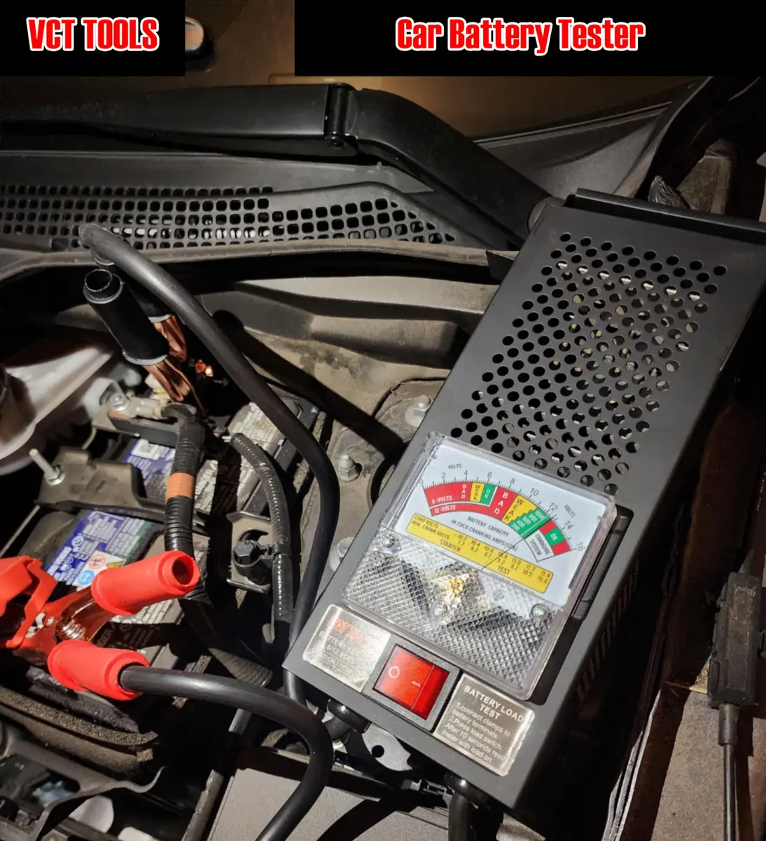 VCT Battery Load Tester 12V & 6V | Accurate Load & Voltage Check for Vehicles - view 2
