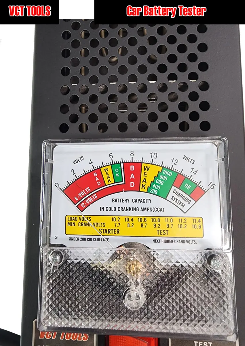 VCT Battery Load Tester 12V & 6V | Accurate Load & Voltage Check for Vehicles - view 3