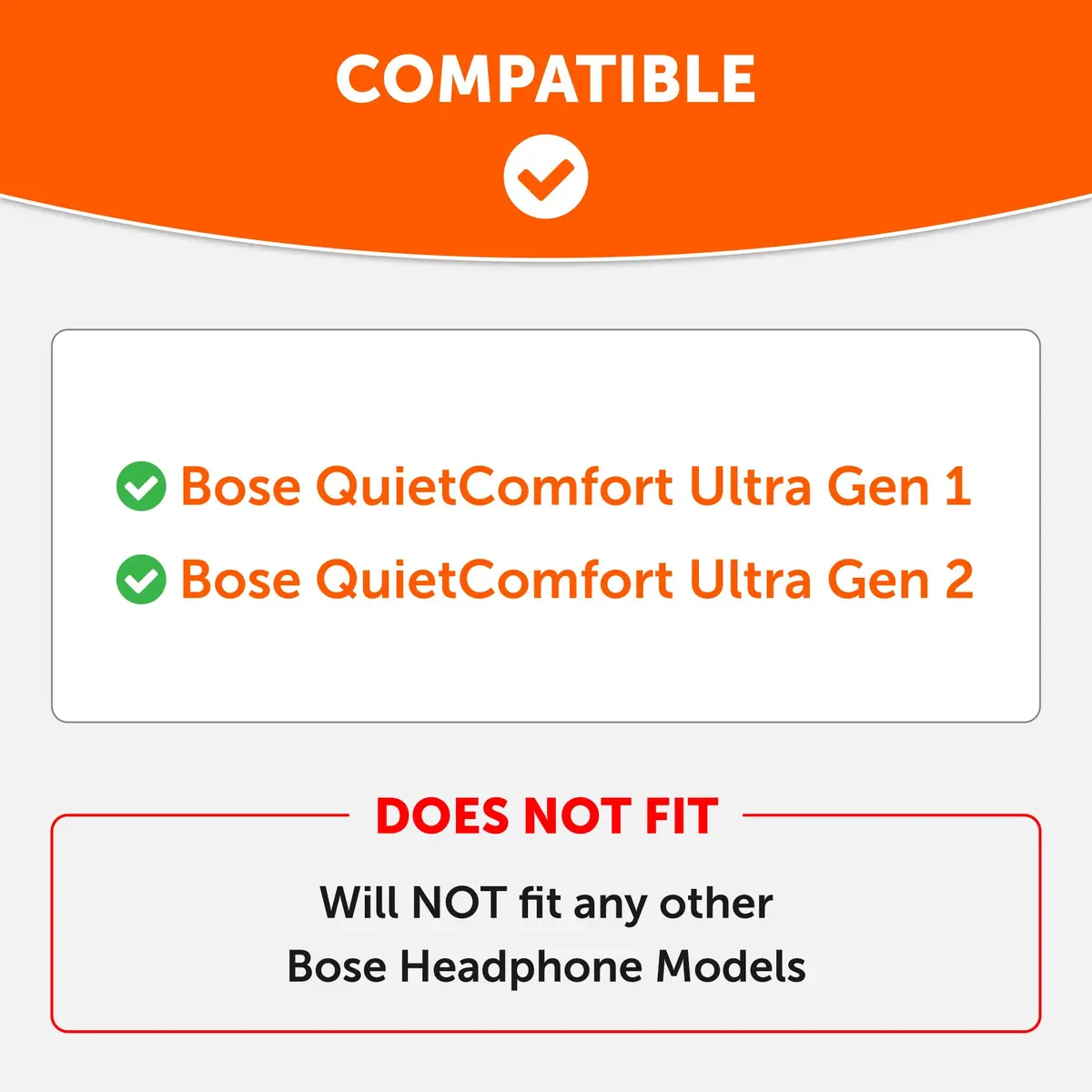 WC SweatZ QC Ultra - Patented Silicone Covers for Bose QuietComfort Ultra Gen 1 & 2 | Sweat & Moisture Resistant - view 2