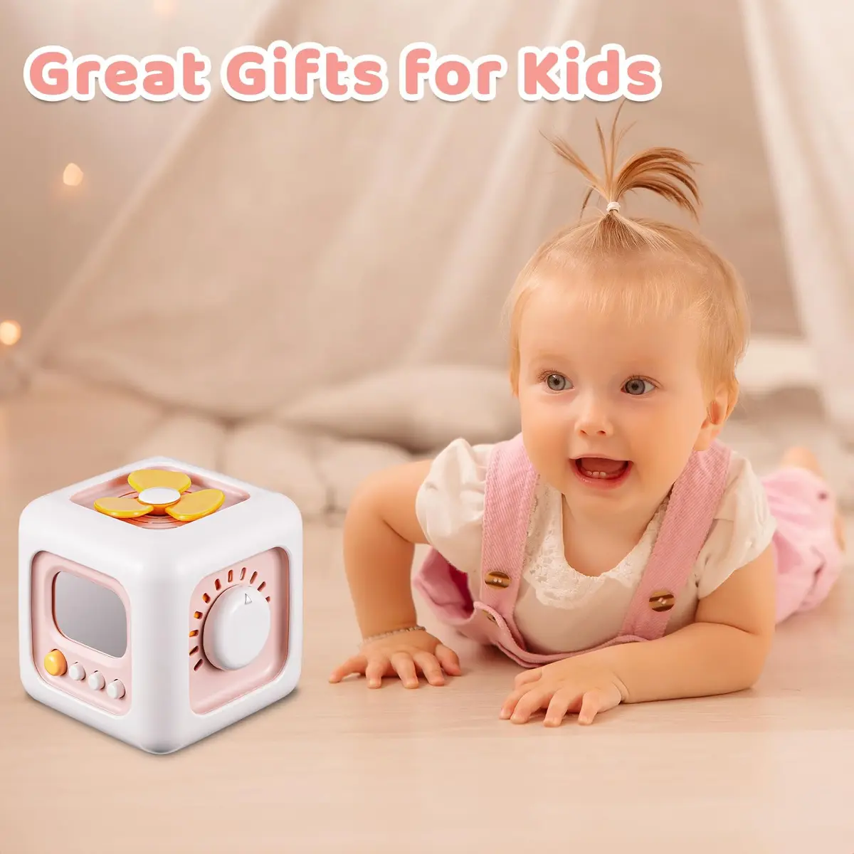 SOCBTNSO Montessori Busy Cube Travel Toy for Toddlers | 6-in-1 Sensory & Cognitive Development - view 6