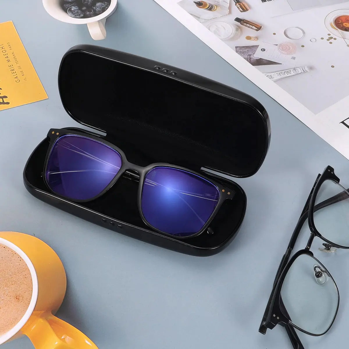 Hifot Metal Eyeglass Case, One Size | Durable Aluminum Spectacles Box for Men Women Kids - view 5
