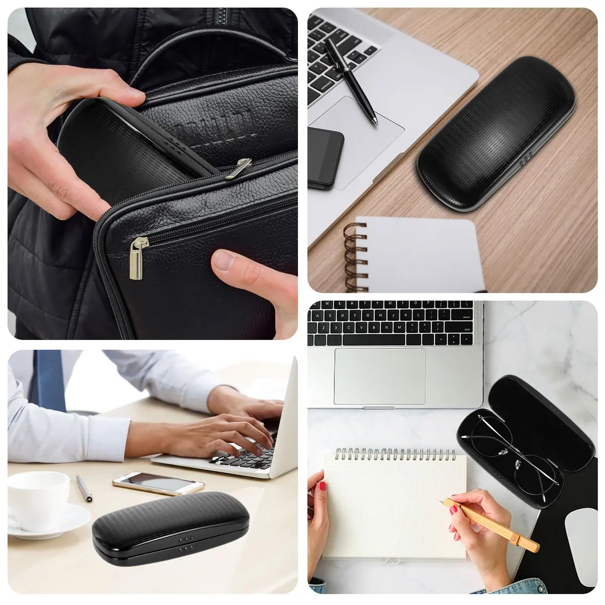Hifot Metal Eyeglass Case, One Size | Durable Aluminum Spectacles Box for Men Women Kids - view 6