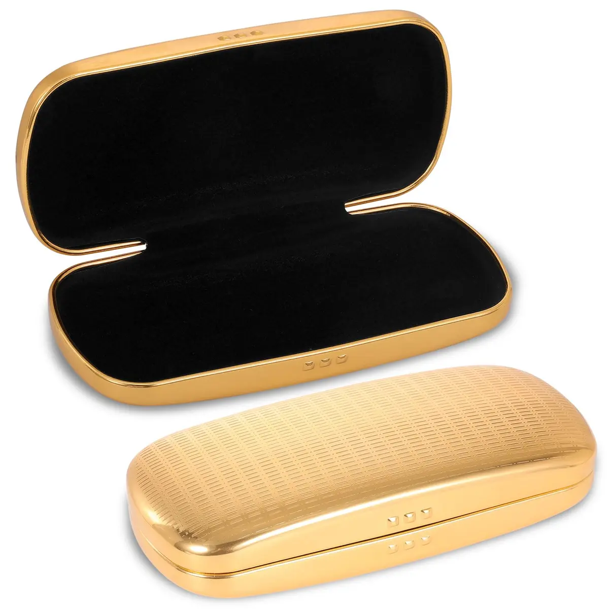 Hifot Metal Eyeglass Case, Hard Shell, Aluminum Spectacles Box, 15.5cm x 6.5cm | Stylish & Durable - main product image