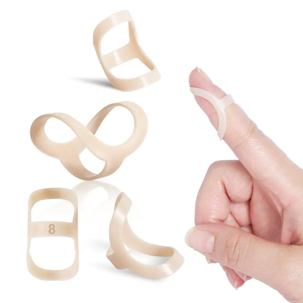 UAKIKAU Oval Finger Splint 6 pcs (Size 4 & 5) | Arthritis, Trigger Finger Pain Relief - main product image