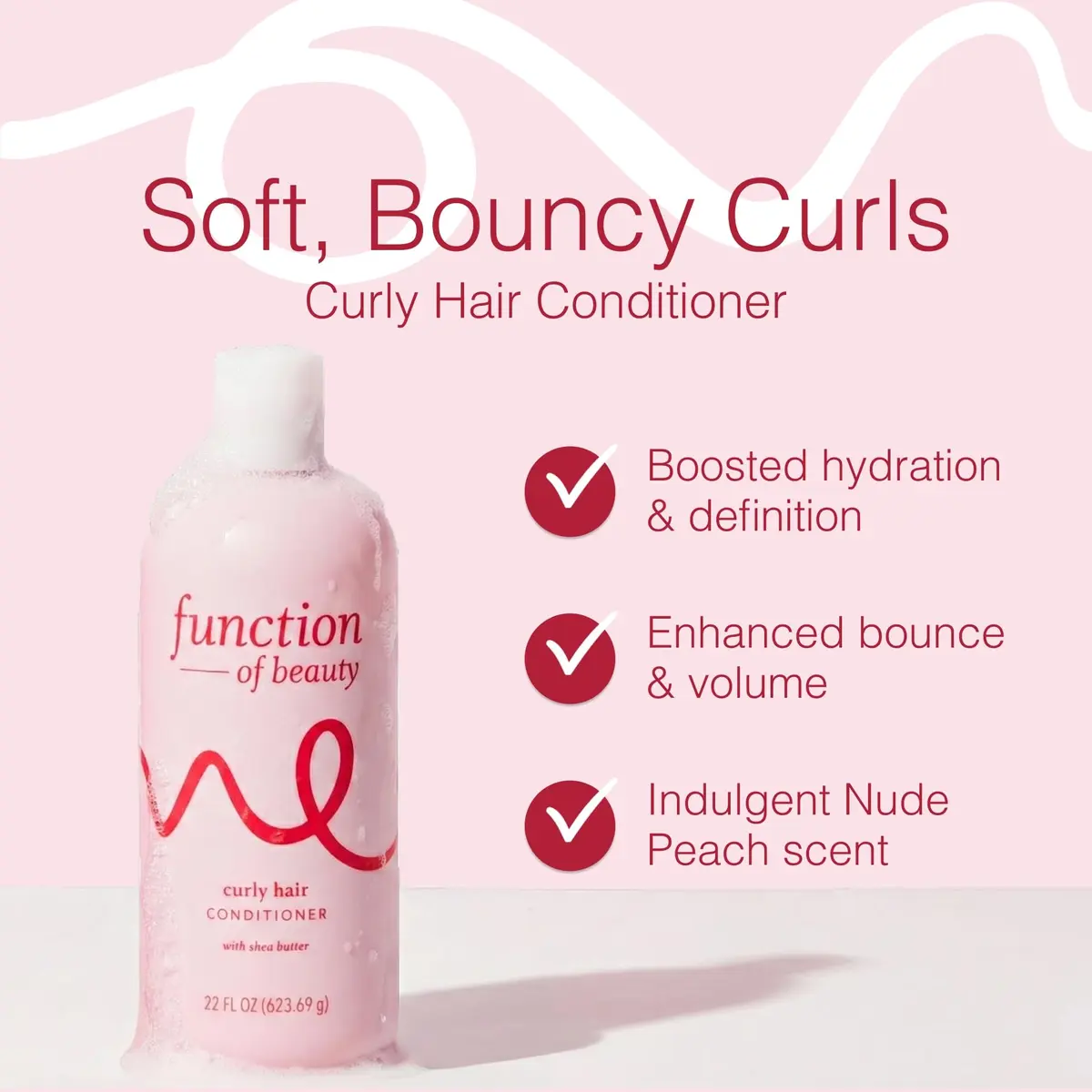 Function of Beauty Curly Hair Conditioner – Frizz Control, 22 oz | Nourish & Define Natural Curls - view 2