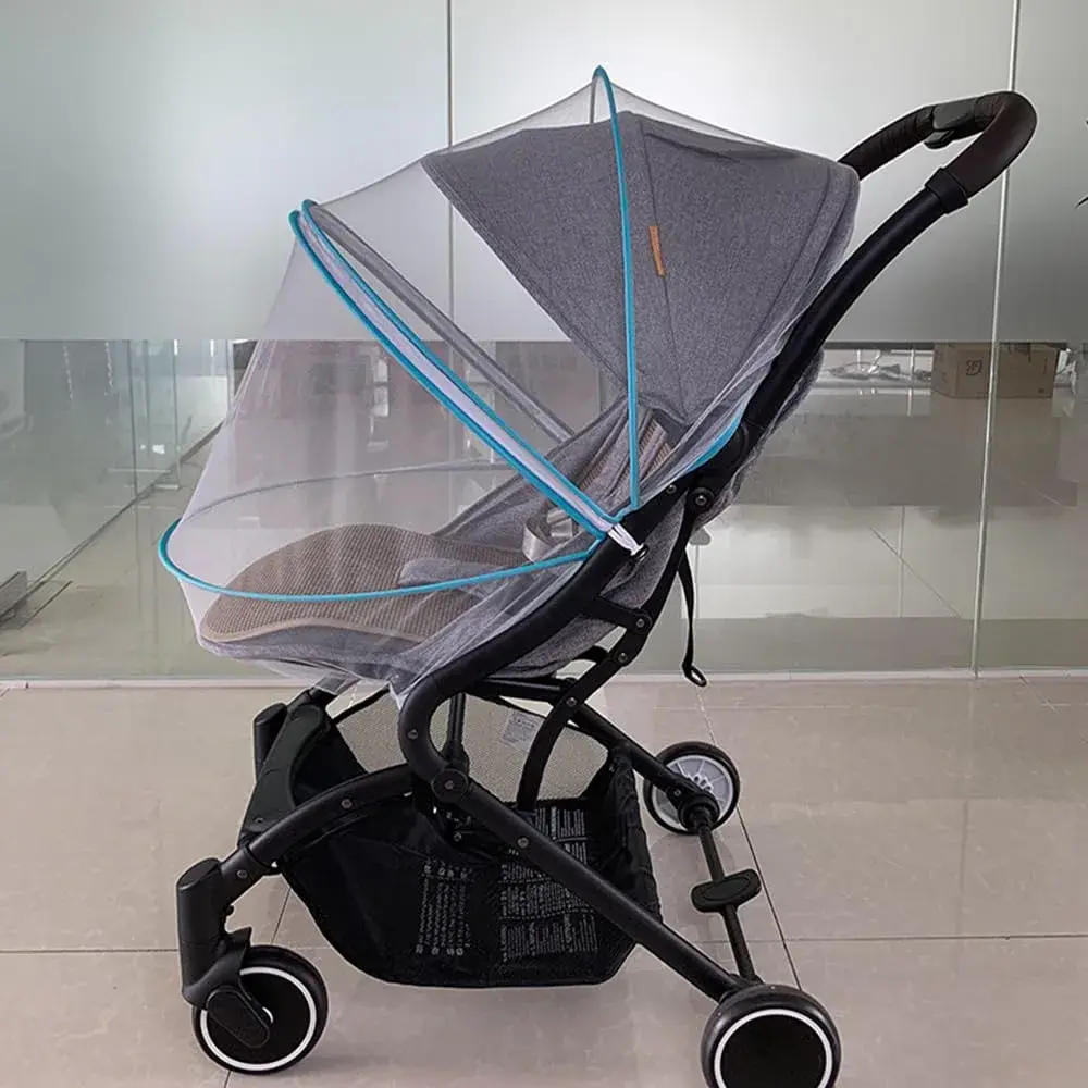 WVMKOR Baby Stroller Mosquito Net Blue | Universal Fit for 43-100cm Strollers - view 2