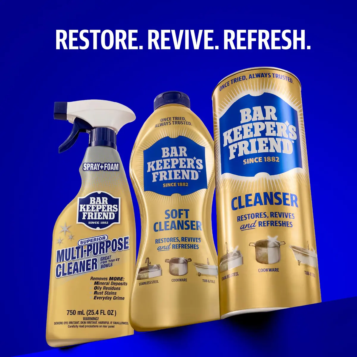 Bar Keepers Friend Soft Cleanser Liquid 26 oz x 2 | Rust & Grime Removal for Surfaces - view 7