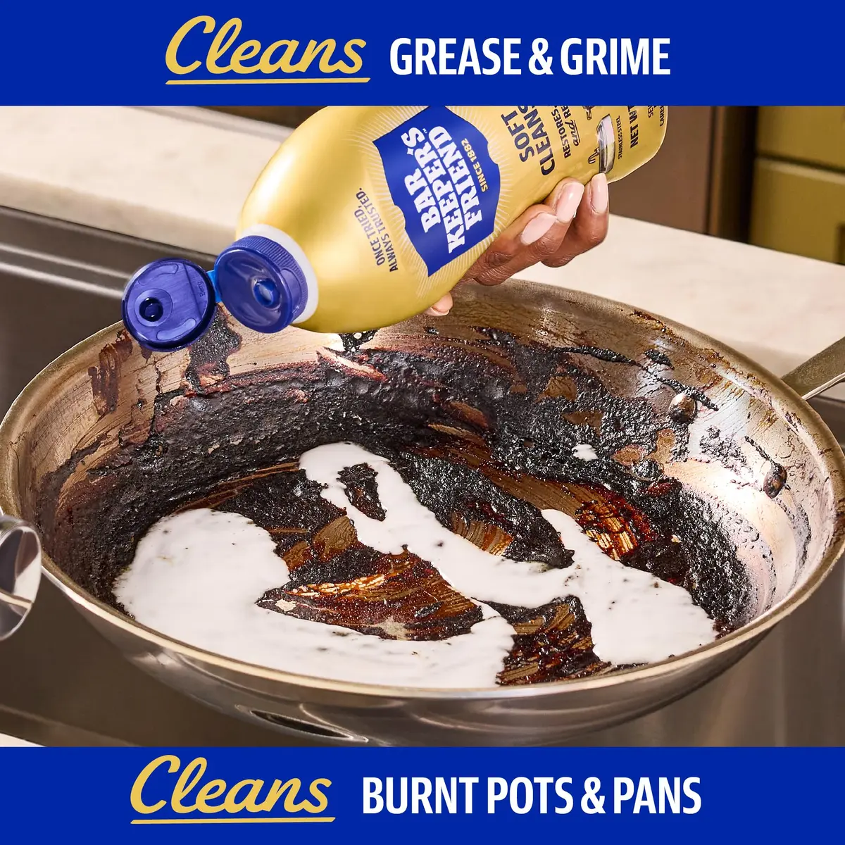 Bar Keepers Friend Soft Cleanser Liquid 26 oz x 2 | Rust & Grime Removal for Surfaces - view 3