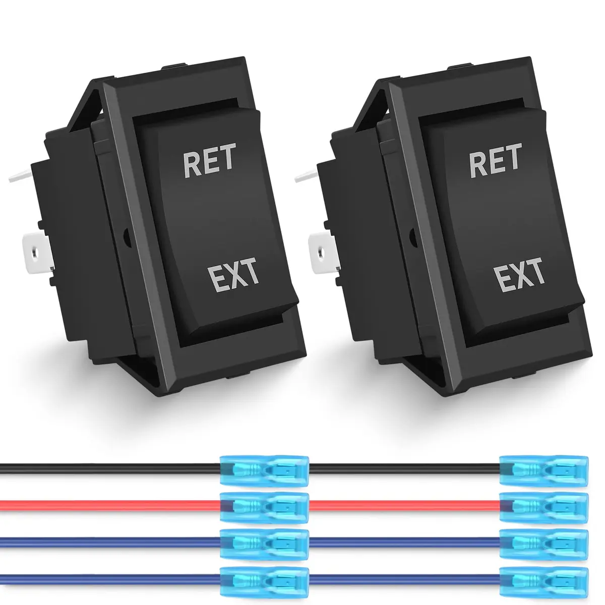 Nilight Momentary DPDT Rocker Switch 12V/24V | Heavy Duty Reverse Polarity Control - main product image