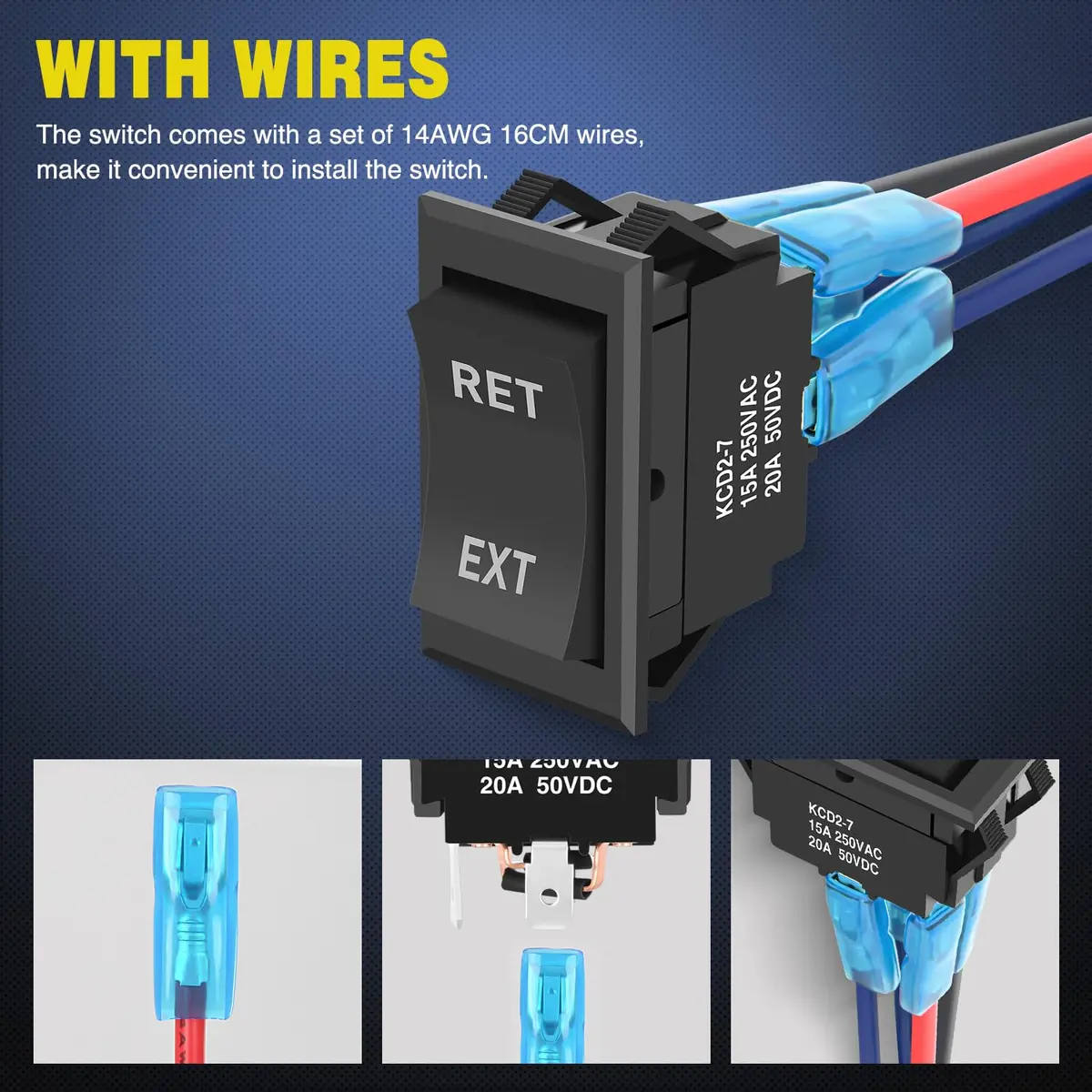Nilight Momentary DPDT Rocker Switch 12V/24V | Heavy Duty Reverse Polarity Control - view 7