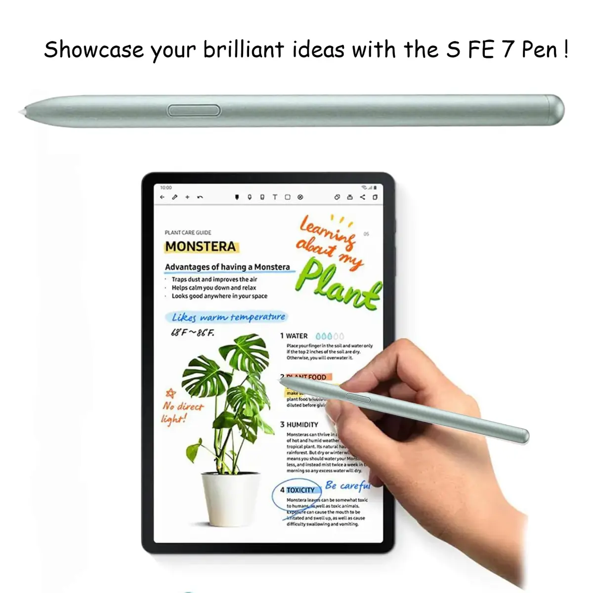 Anglepingping 2 Pack Input Pen for Galaxy Tab S7 FE | Precise, Durable & Compatible (70-120 chars) - view 3