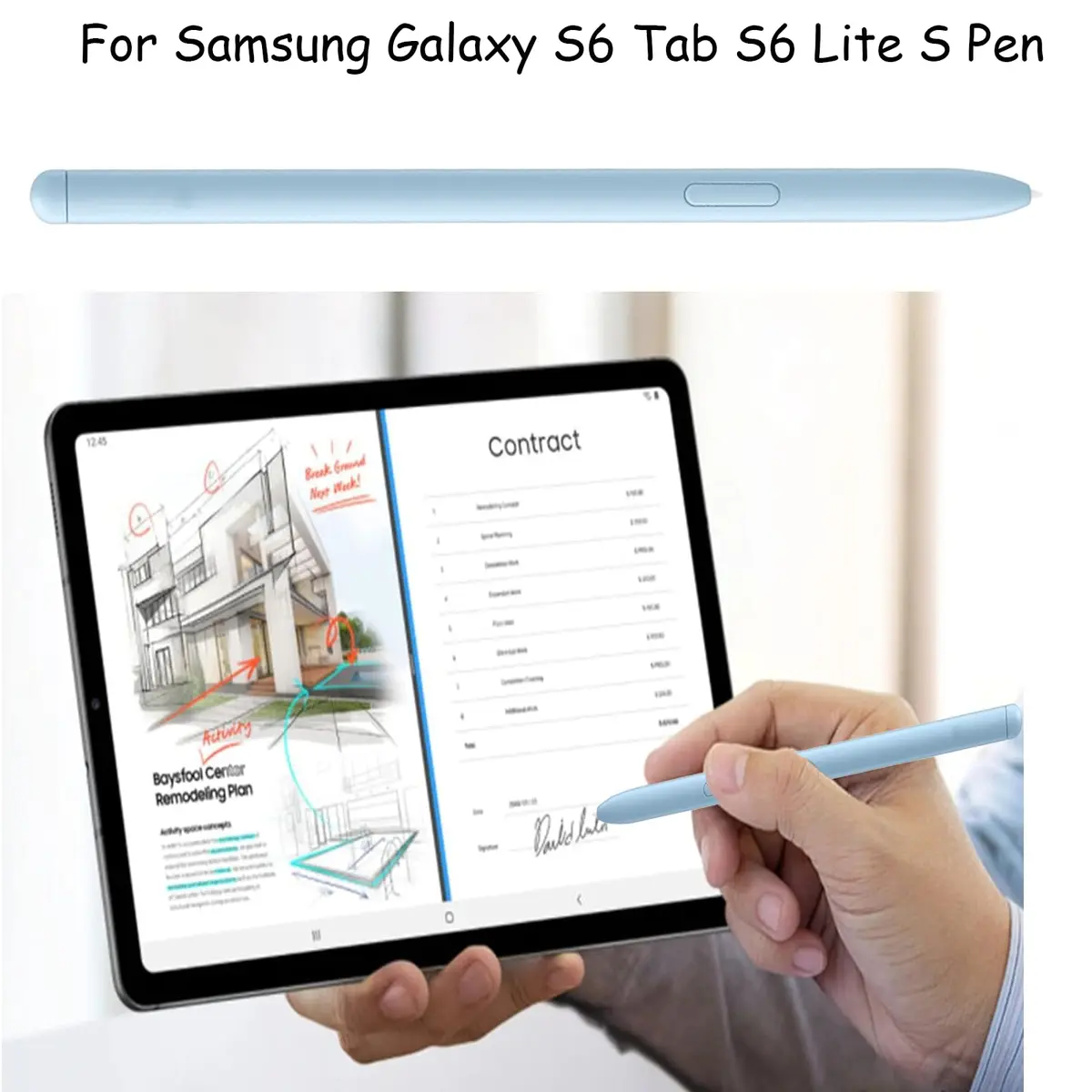 Anglepingping Blue 2 Pack S Pen for Samsung Galaxy Tab S6 Lite | Precise Touch & Compatibility - view 5