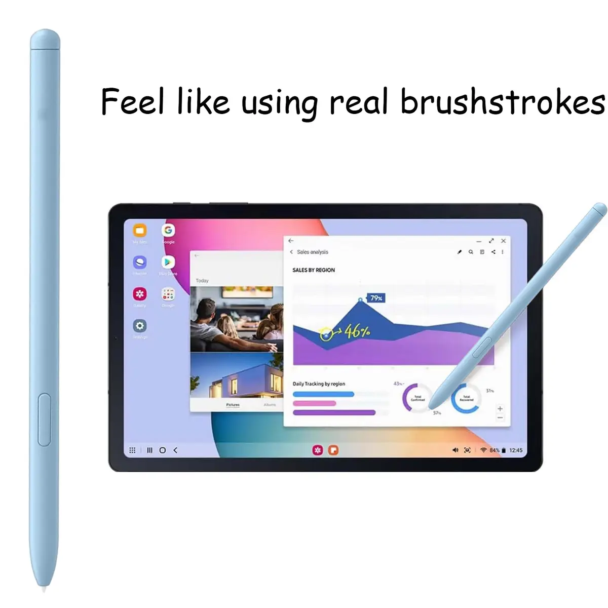 Anglepingping Blue 2 Pack S Pen for Samsung Galaxy Tab S6 Lite | Precise Touch & Compatibility - view 3