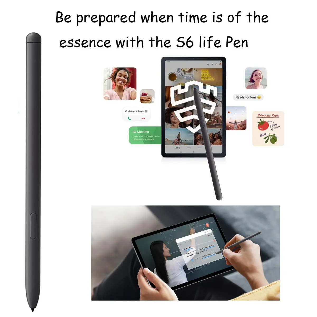 Anglepingping Gray 2 Pack S6 Lite Stylus Pen for Samsung Galaxy | Precise Touch & Durable (70-120 chars) - view 4