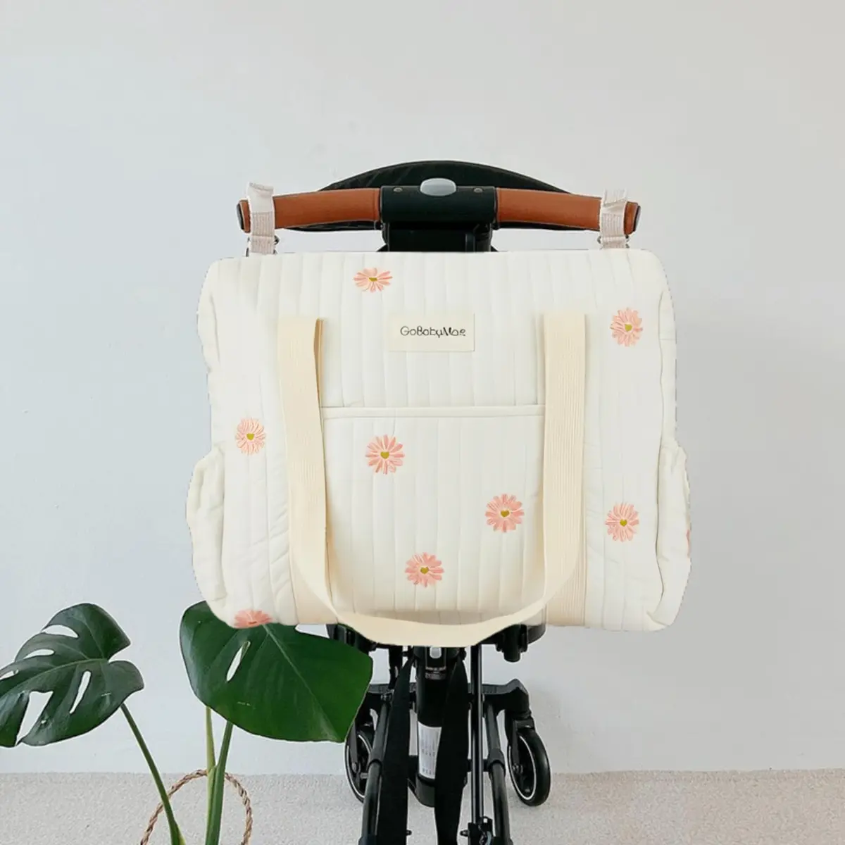 GOBABYMART 3pc Diaper Bag Tote Set with Changing Pad & Pacifier Case | Hospital & Travel Baby Care - view 3