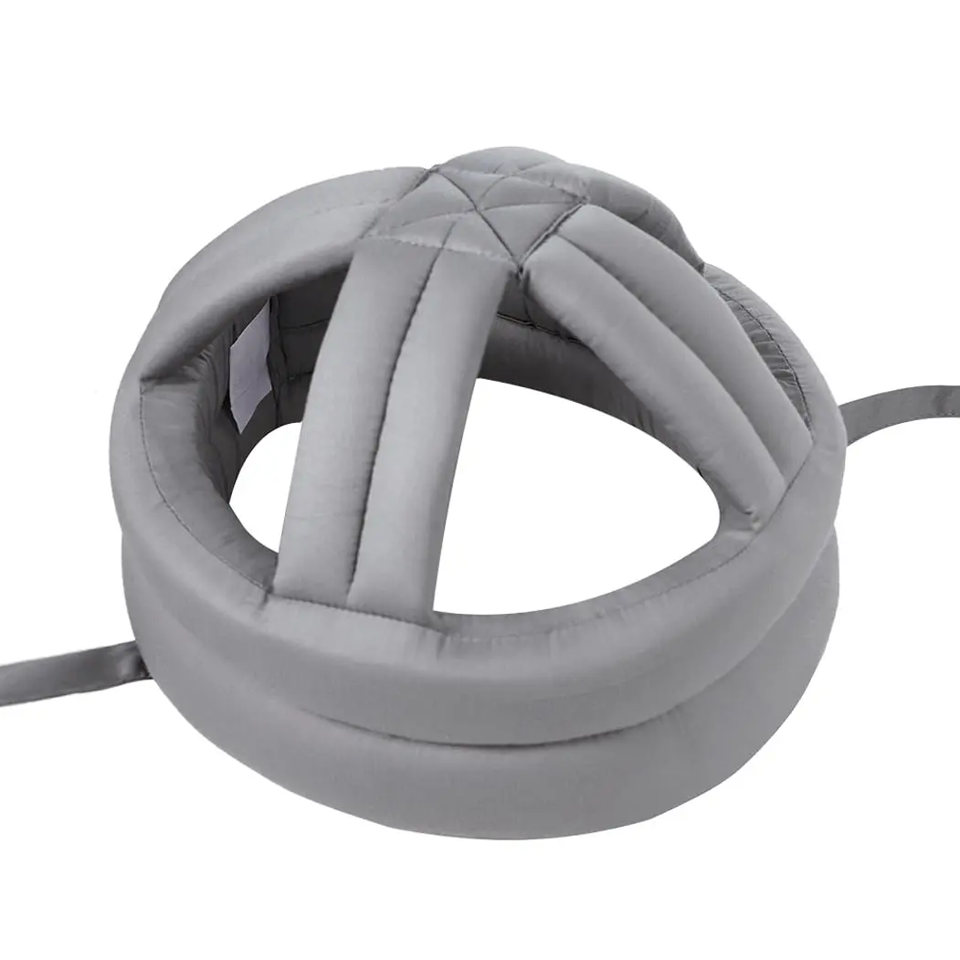 PENINSULA LOVE Elderly Protective Hat Thick Soft Helmet Seniors Anti-Fall Head Protection Hat Adjustable Safety Helmet Bump Cap for Old Man Surgery Recovery Head Injury Stroke Patient (A-Grey) 50-73cm - view 5