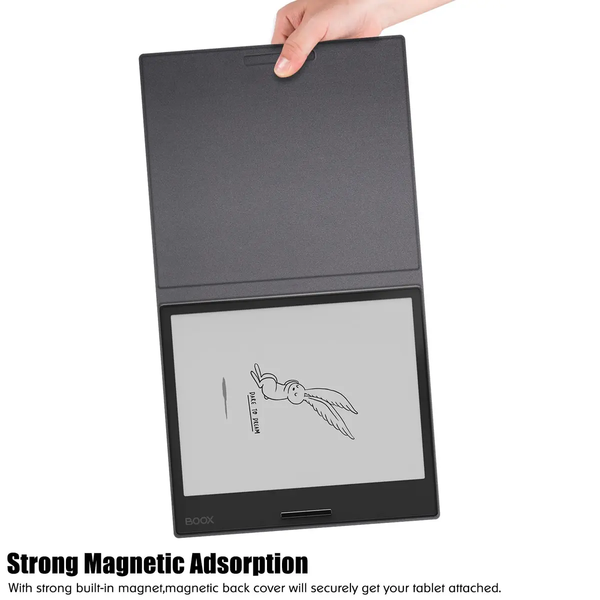 BOZHUORUI Magnetic Case for Boox Go 7 & Boox Page | Slim Auto Sleep Cover in Black - view 6