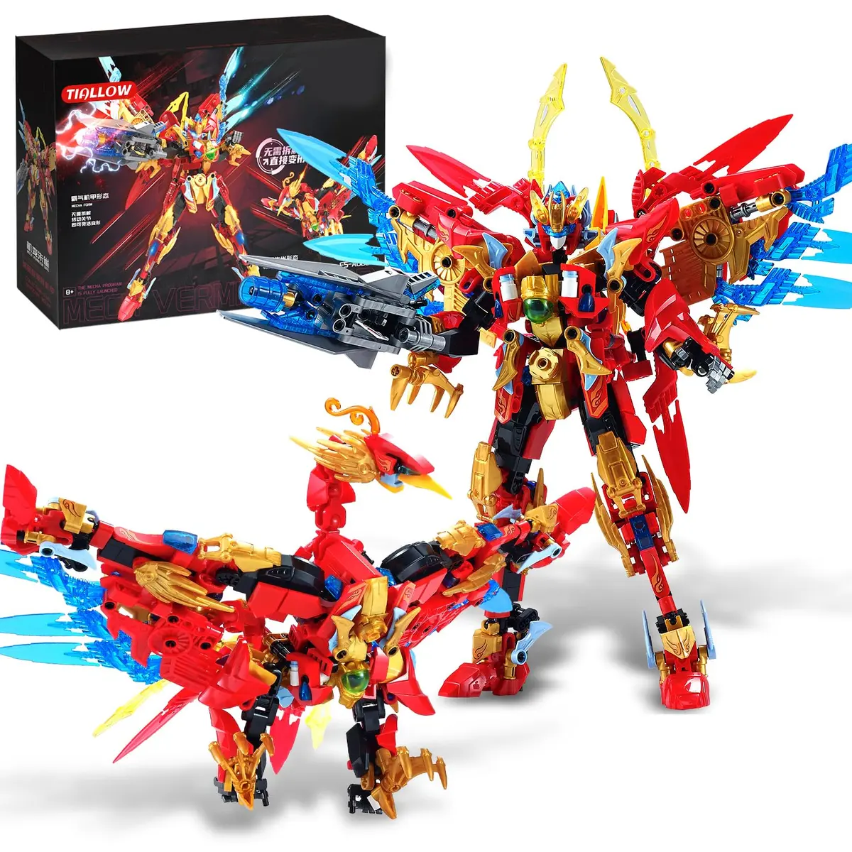 TIALLOW Phoenix Mecha Building Toy Transform Robotic Set Hero Figure Model Kit 531 Pieces | Educational STEM Toy - main product image