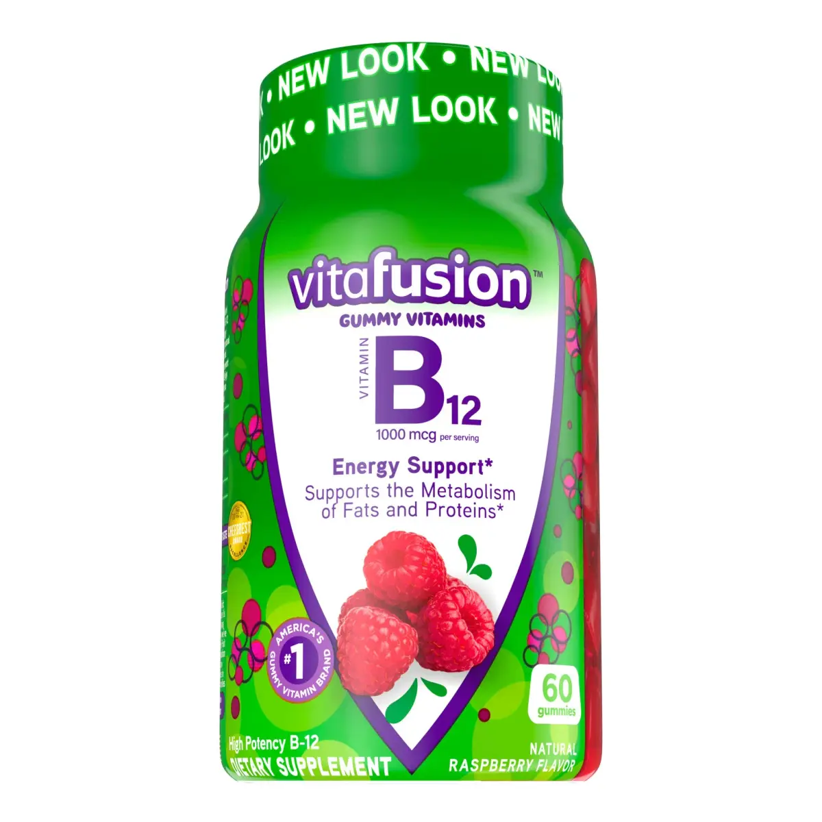 Vitafusion Fiber Well Sugar Free Fiber Supplement & B12 Gummy Vitamins 90 Count + 140 Count | Digestive & Energy Support - view 4