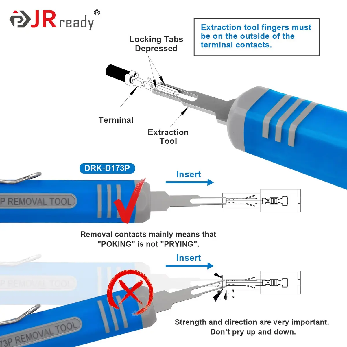 JRready Mini-Fit Jr. Extraction Tool for Molex 11-03-0044 | ATX, EPS, PCI-E Connectors - view 4