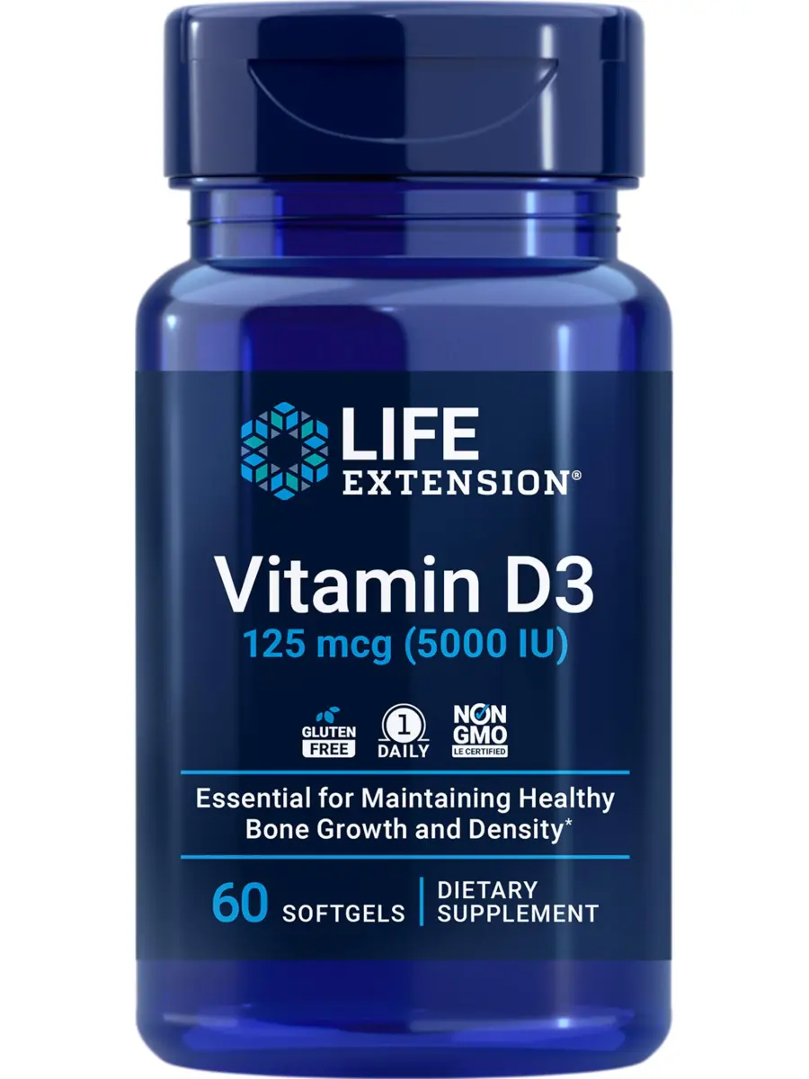 Life Extension Extend-Release Magnesium & Vitamin D3 125 mcg (5000 IU) Bone, Brain & Immune Health - 60 Capsules & 60 Softgels - view 5
