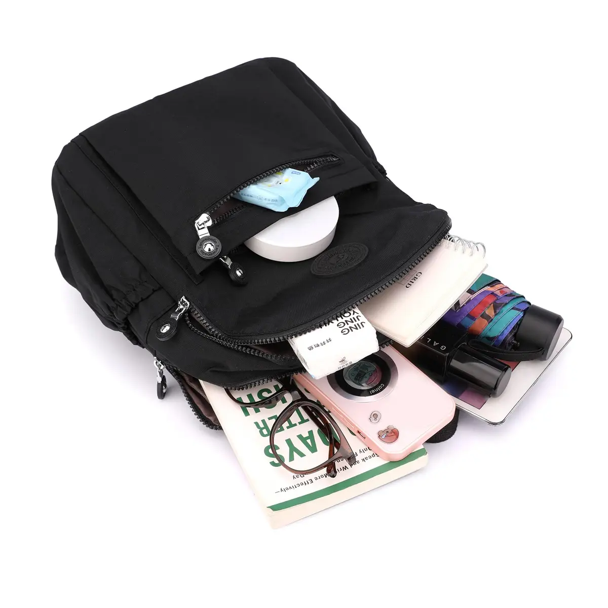 Tanweibago Mini Nylon Women Backpack Purse Lightweight Waterproof Travel Multi-Pockets | Compact & Durable - view 3