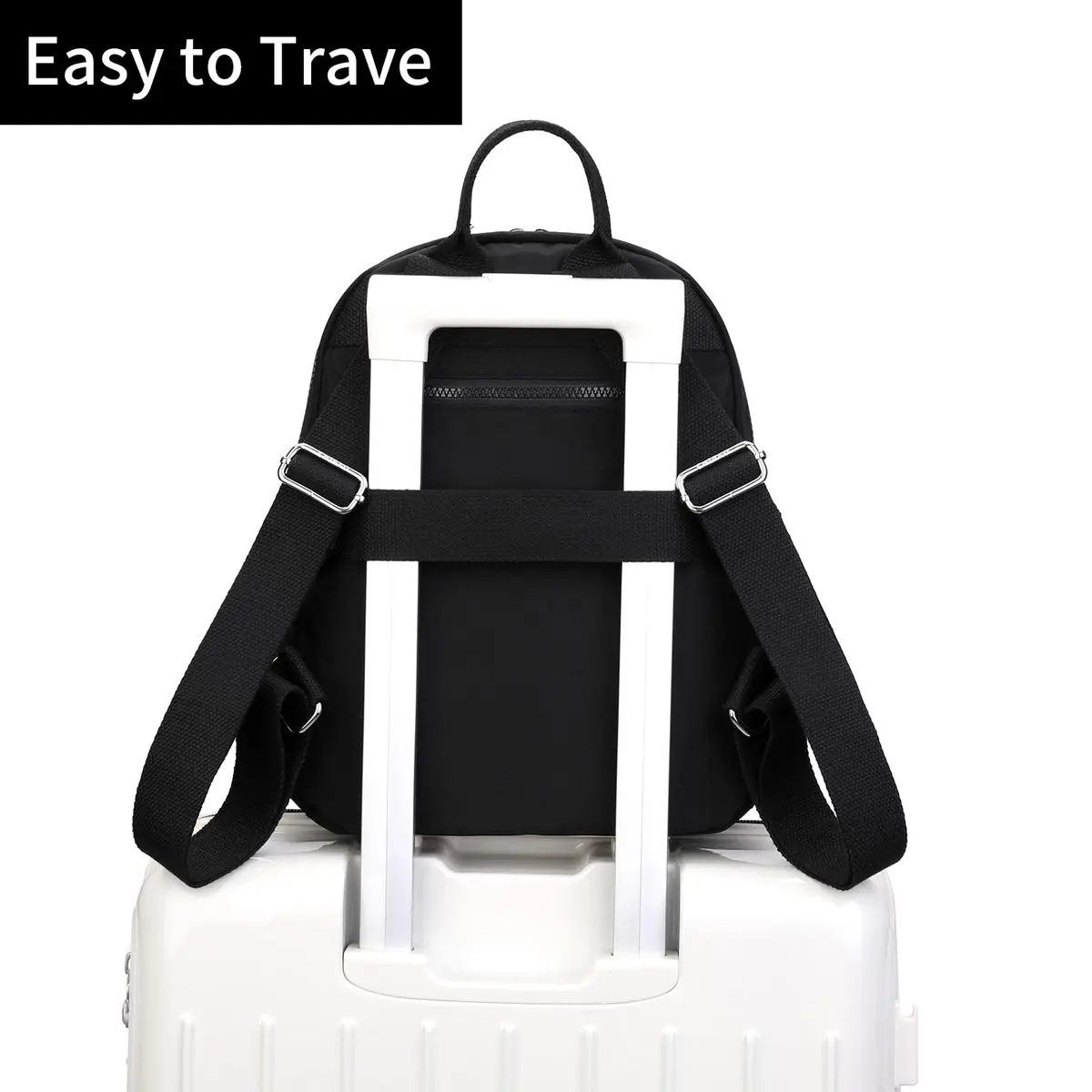 Tanweibago Mini Nylon Women Backpack Purse Lightweight Waterproof Travel Multi-Pockets | Compact & Durable - view 4