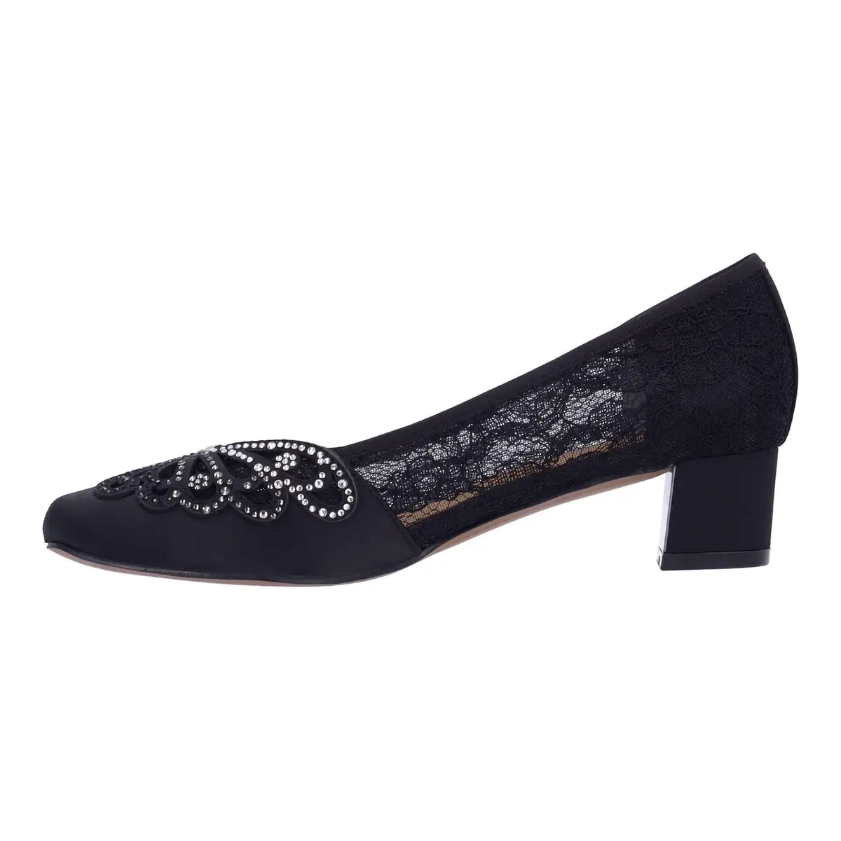 J.Reneé Zofia Black 9 Medium | Square Toe Pump with Memory Foam Insole - view 6