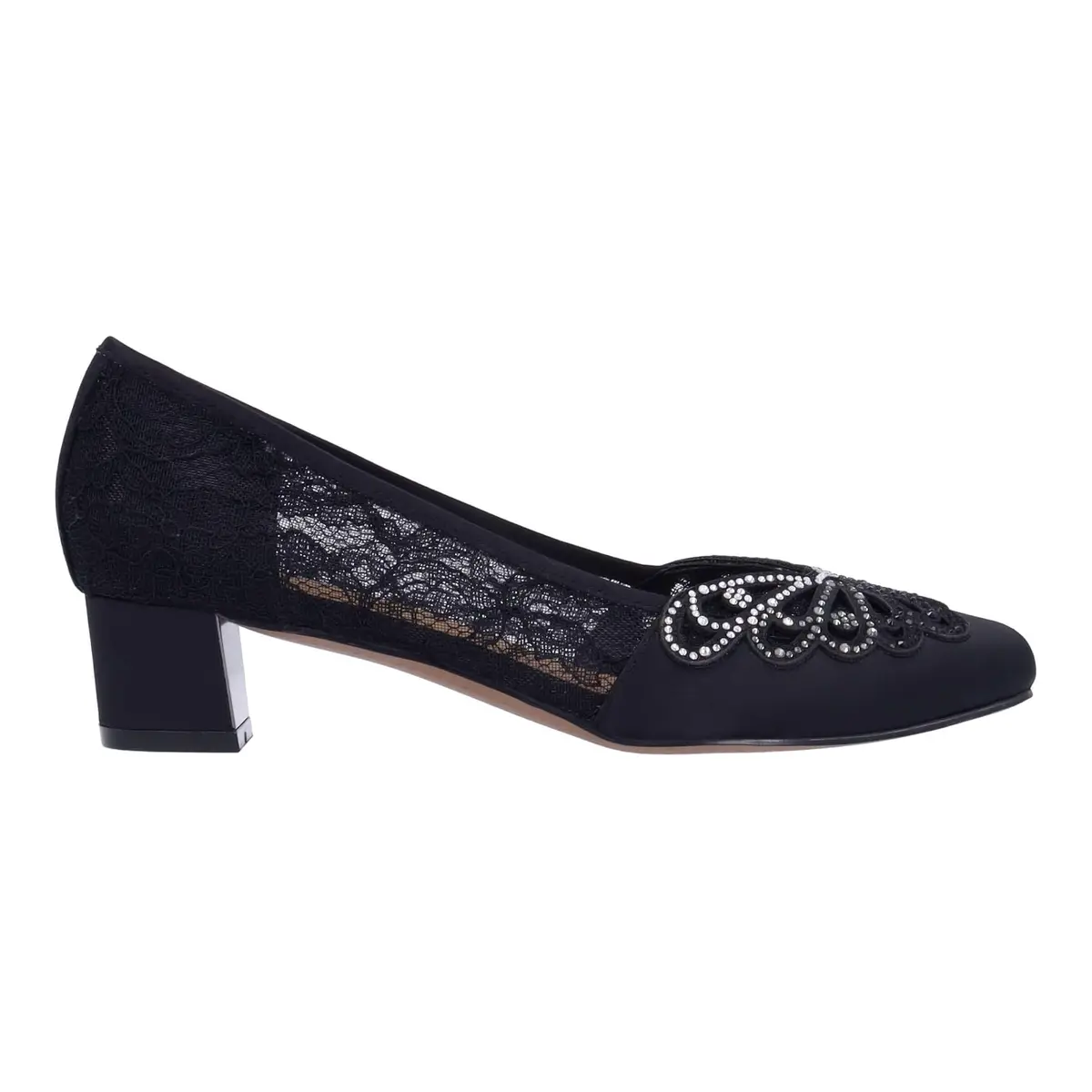 J.Reneé Zofia Black 9 Medium | Square Toe Pump with Memory Foam Insole - view 7