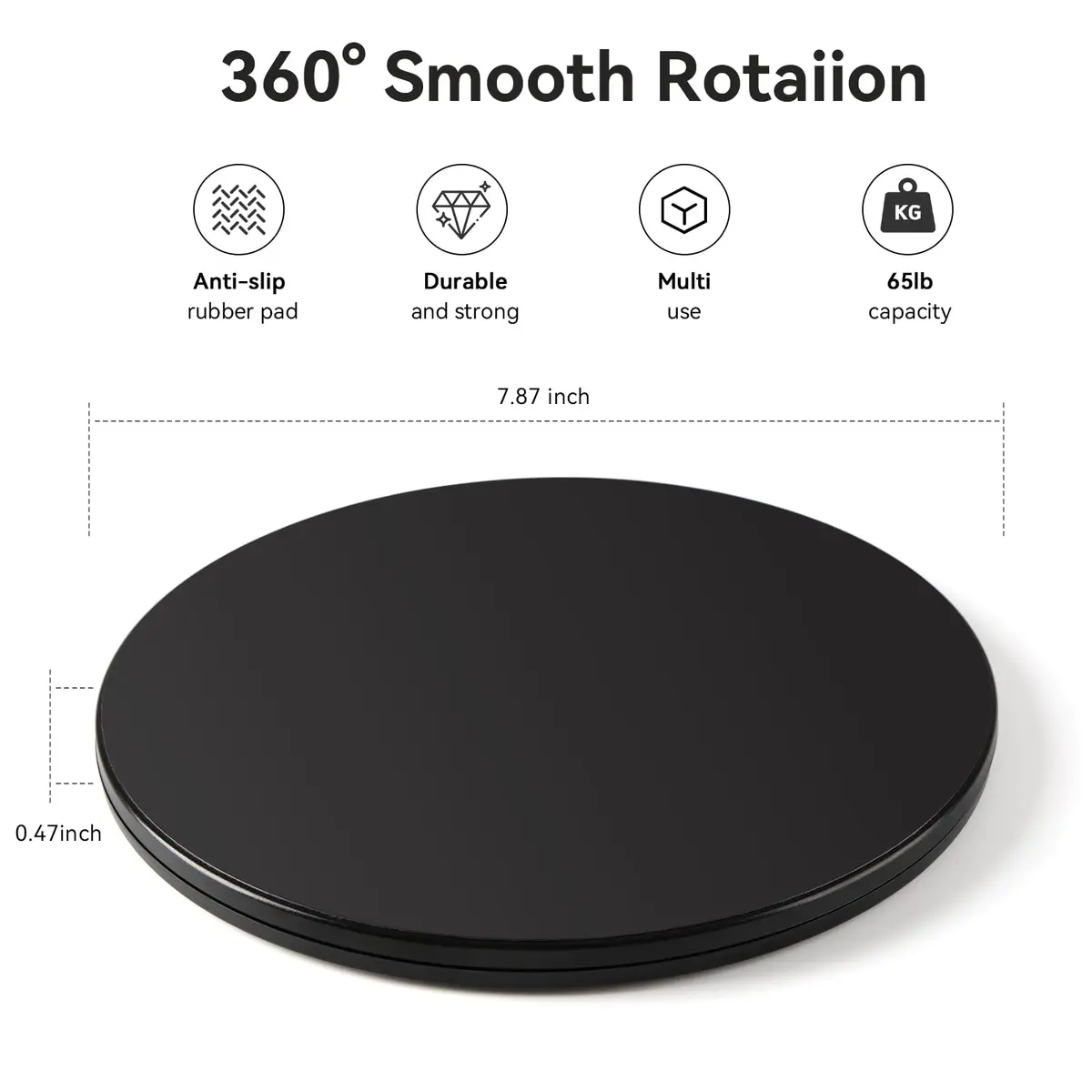 Creality Manual Turntable for 3D Scanner 20cm (7.87in) | Supports 50kg Load for 3D Model Scanning - view 2