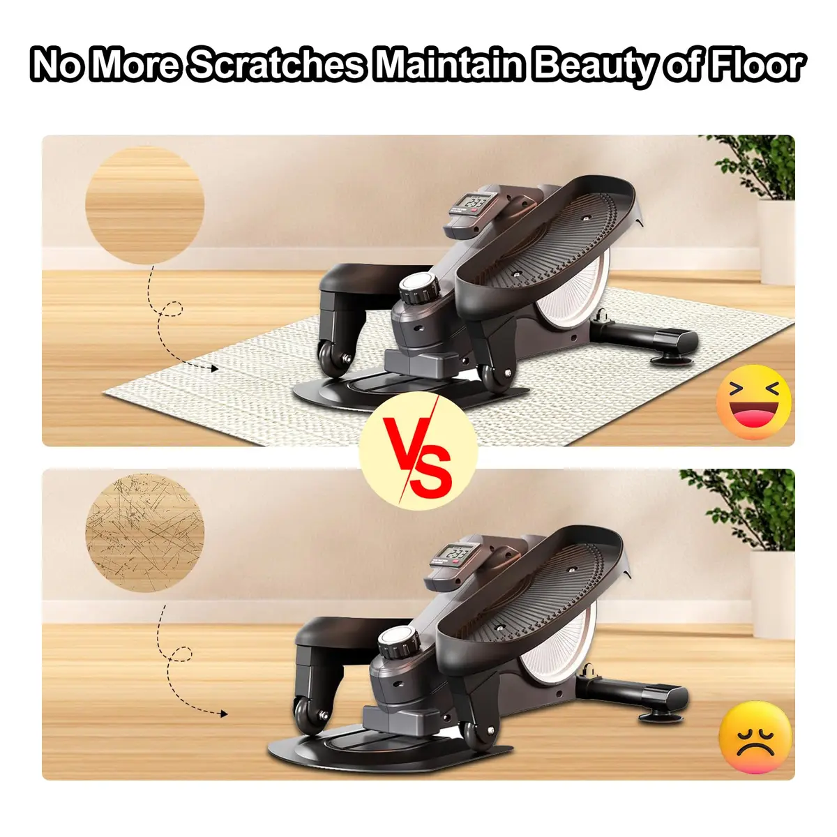 XNBXYS Non-Slip Mat for Exercise Equipment | Floor & Stability Support (70-120 chars) - view 3