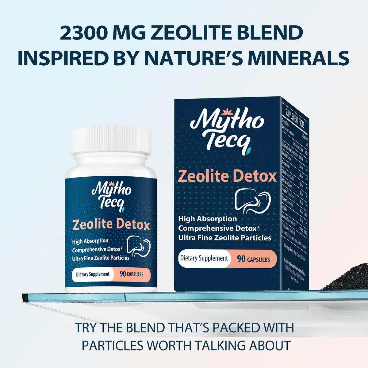 MythoTecq Advanced Zeolite Detox Capsules 90 Count | Full Body Heavy Metal & Liver Cleanse - view 3