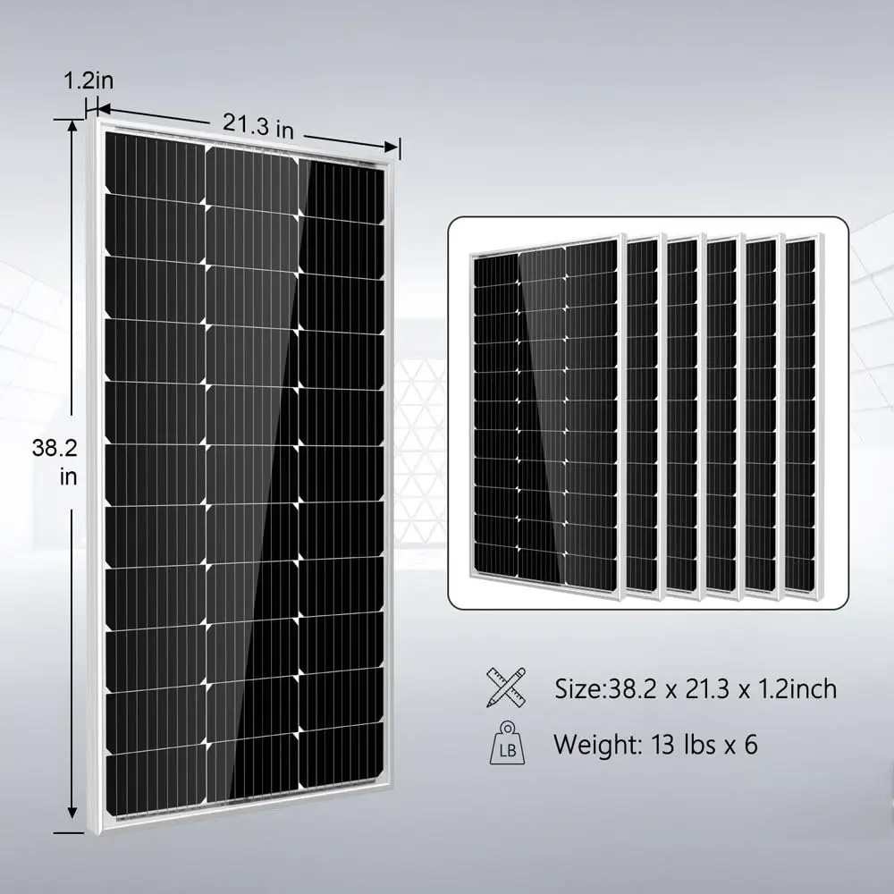SGPWOSAY 3000W Pure Sine Wave Inverter Charger | 12V to 120V AC, Lithium Batteries, Solar Backup (3000W-2 100Ah Kit) - view 6
