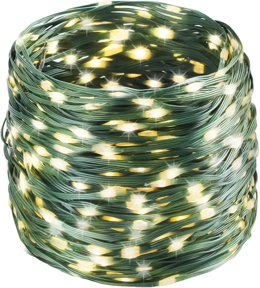Tcamp 306FT 1000 LED Christmas Tree Lights Warm White | 92.96m 3000 LED String Lights with Timer & Memory Function - main product image