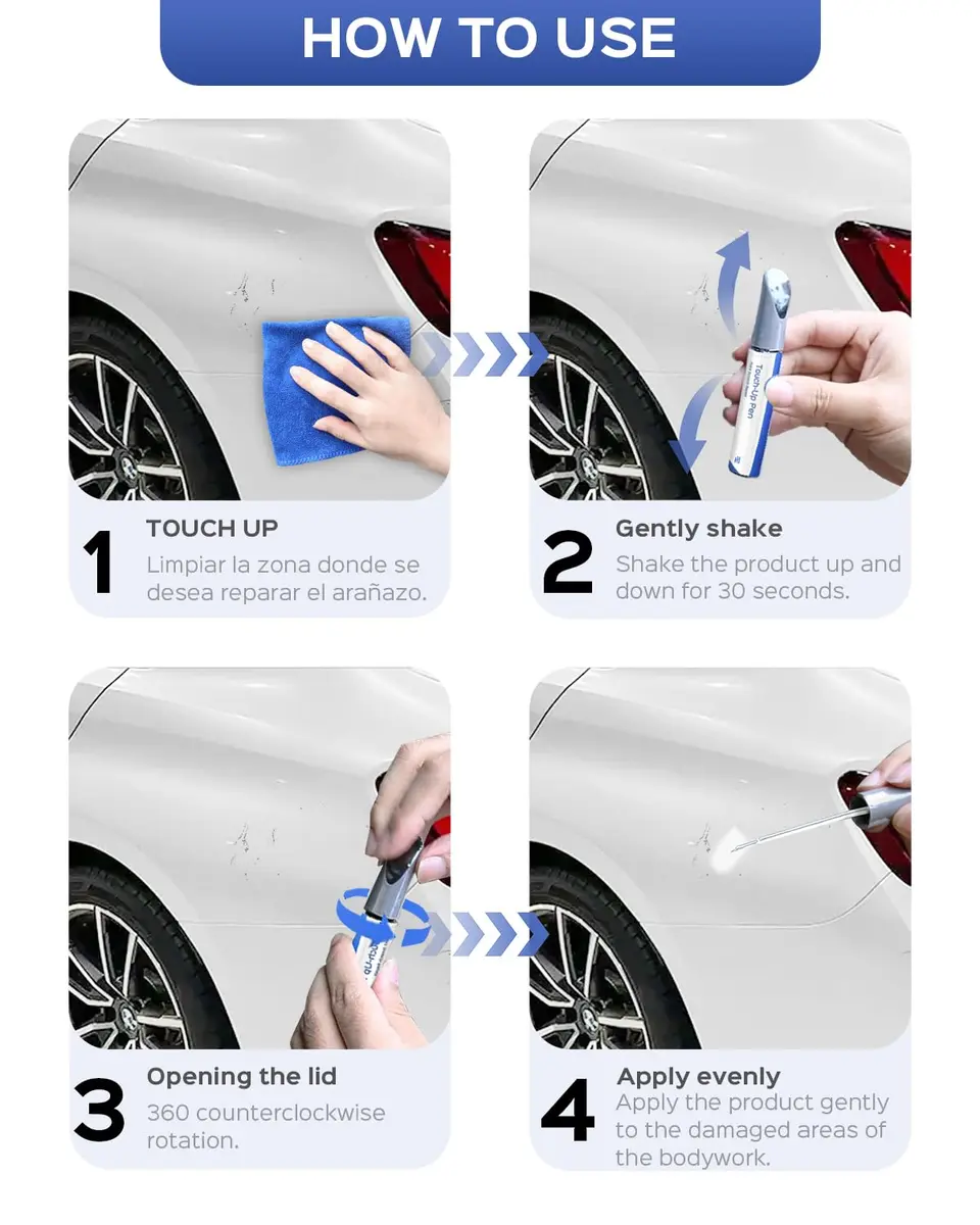PARTS4EV Touch Up Paint for BMW 0.41 Fl Oz | Exact Match for Chips & Scratches - view 5