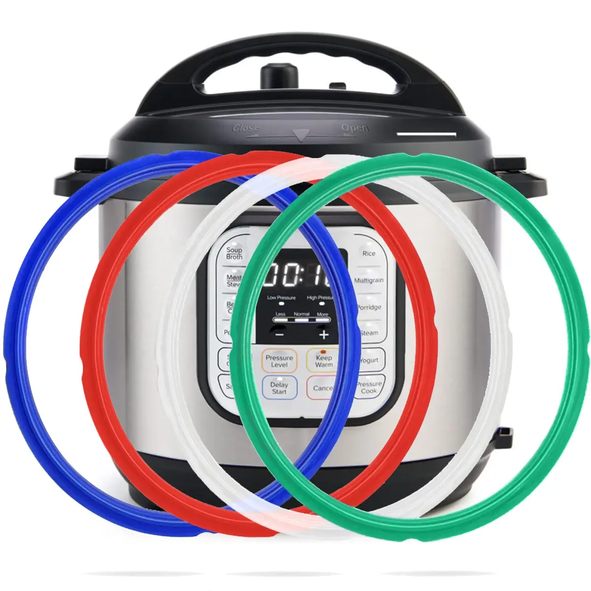 Fuator 8Qt Instant Pot Sealing Ring & Float Valve Caps 4-Pack | Food-Grade Silicone Gasket for 8 Quart Models - view 9