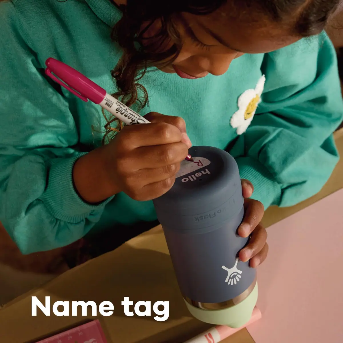 Hydro Flask Kids Water Bottle with Straw Cap - 18 Oz (532ml) Seaspray Blue | Insulated Stainless Steel for 24 Hrs Cold - view 5