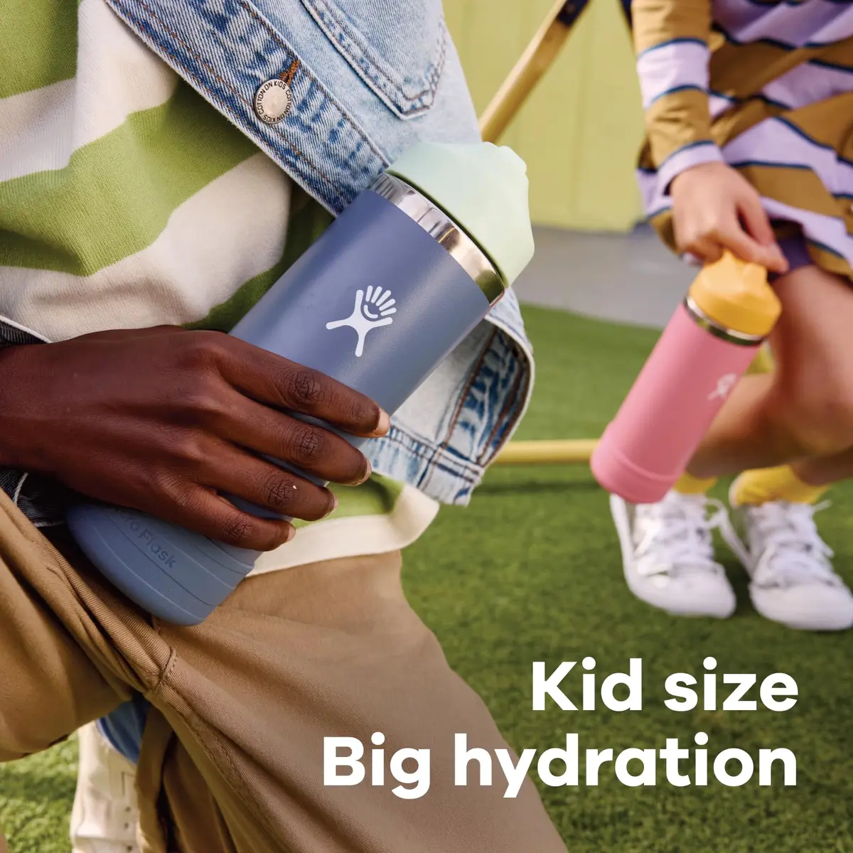 Hydro Flask Kids Water Bottle with Straw Cap - 18 Oz (532ml) Seaspray Blue | Insulated Stainless Steel for 24 Hrs Cold - view 6