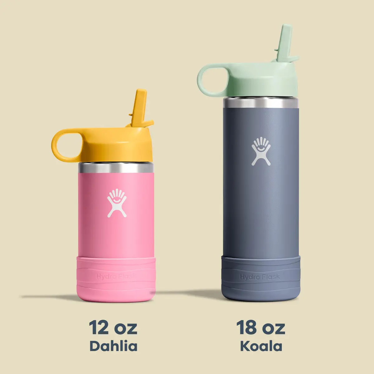Hydro Flask Kids Water Bottle with Straw Cap - Stainless Steel Insulated - 355ml (12 Oz) - Anemone Purple | Keeps Drinks Cold 24 Hours - view 8