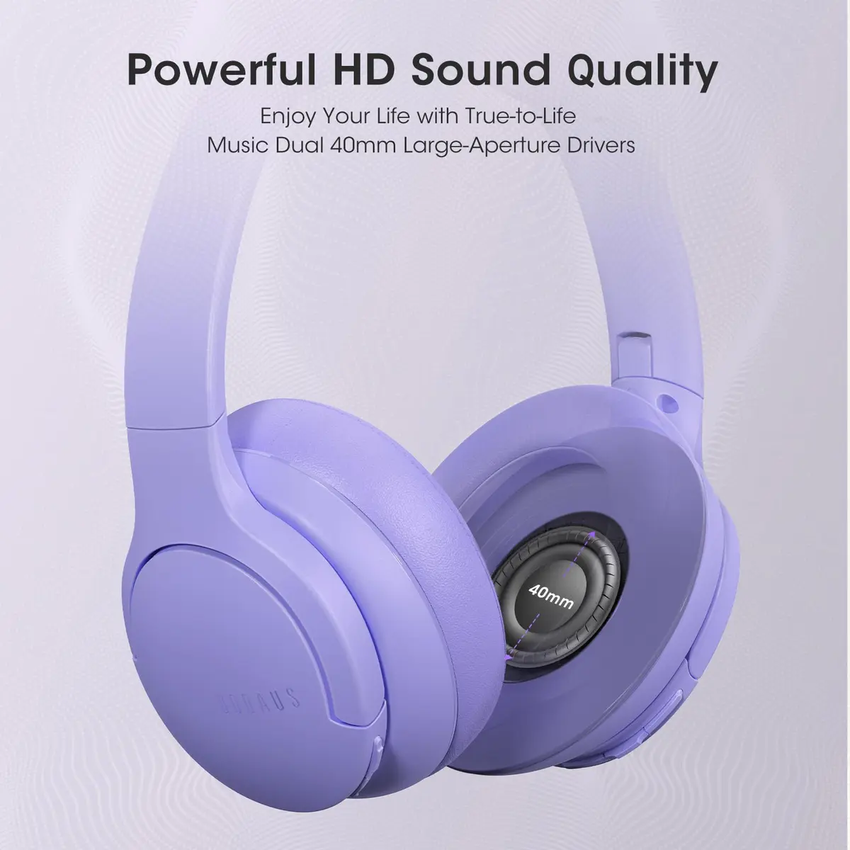 DOQAUS Over Ear Bluetooth Headphones 90H Playtime | Professional EQ & Crystal Call Quality - view 6
