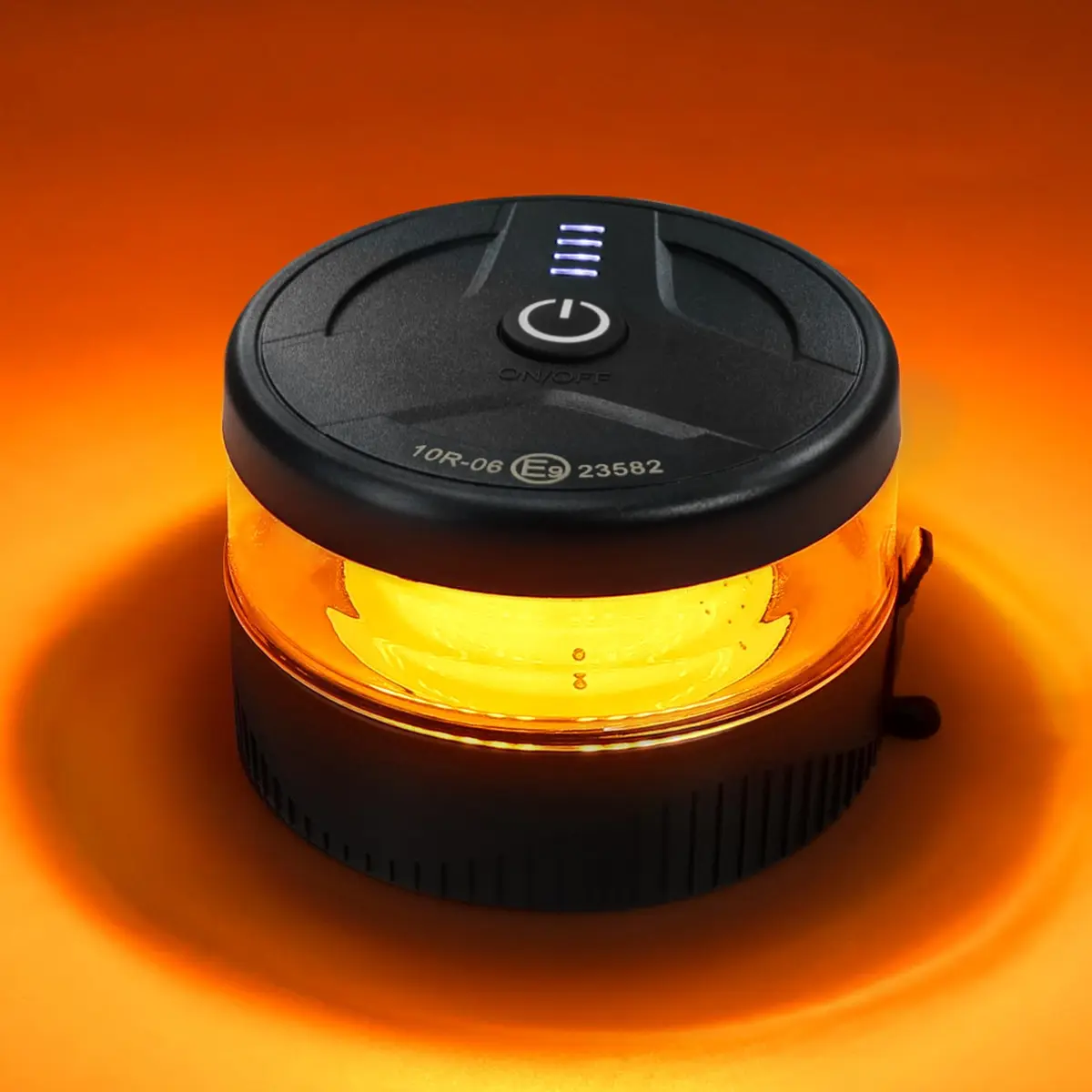 NeaLia Magnetic Wireless Beacon Light Amber | USB-C Strobe Light for Emergency & Warning - main product image