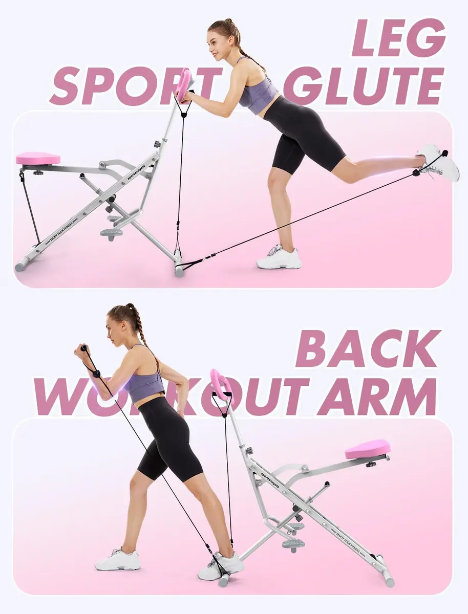Sportsroyals DQ1 Deep Squat Machine 37"D x 17.7"W x 42.1"H | Adjustable Resistance & Foldable Design - view 6