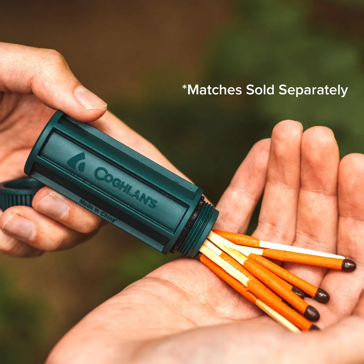 Coghlan's Waterproof Match Box - Compact Outdoor Fire Starter, Recycled Polypropylene, IP67 Waterproof, Emergency & Camping Essential - view 3