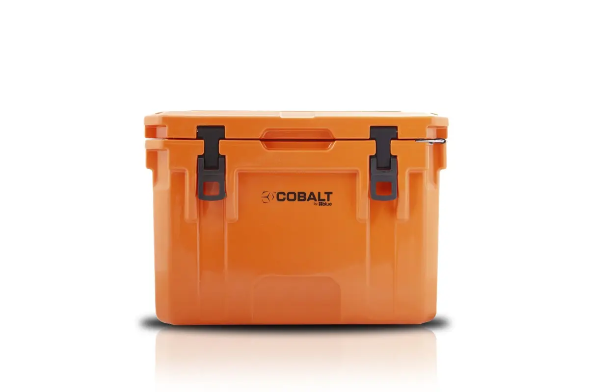 Blue Coolers 25 Quart Roto-Molded Ice Cooler | Holds Ice Up to 3 Days, Hunter Orange - main product image