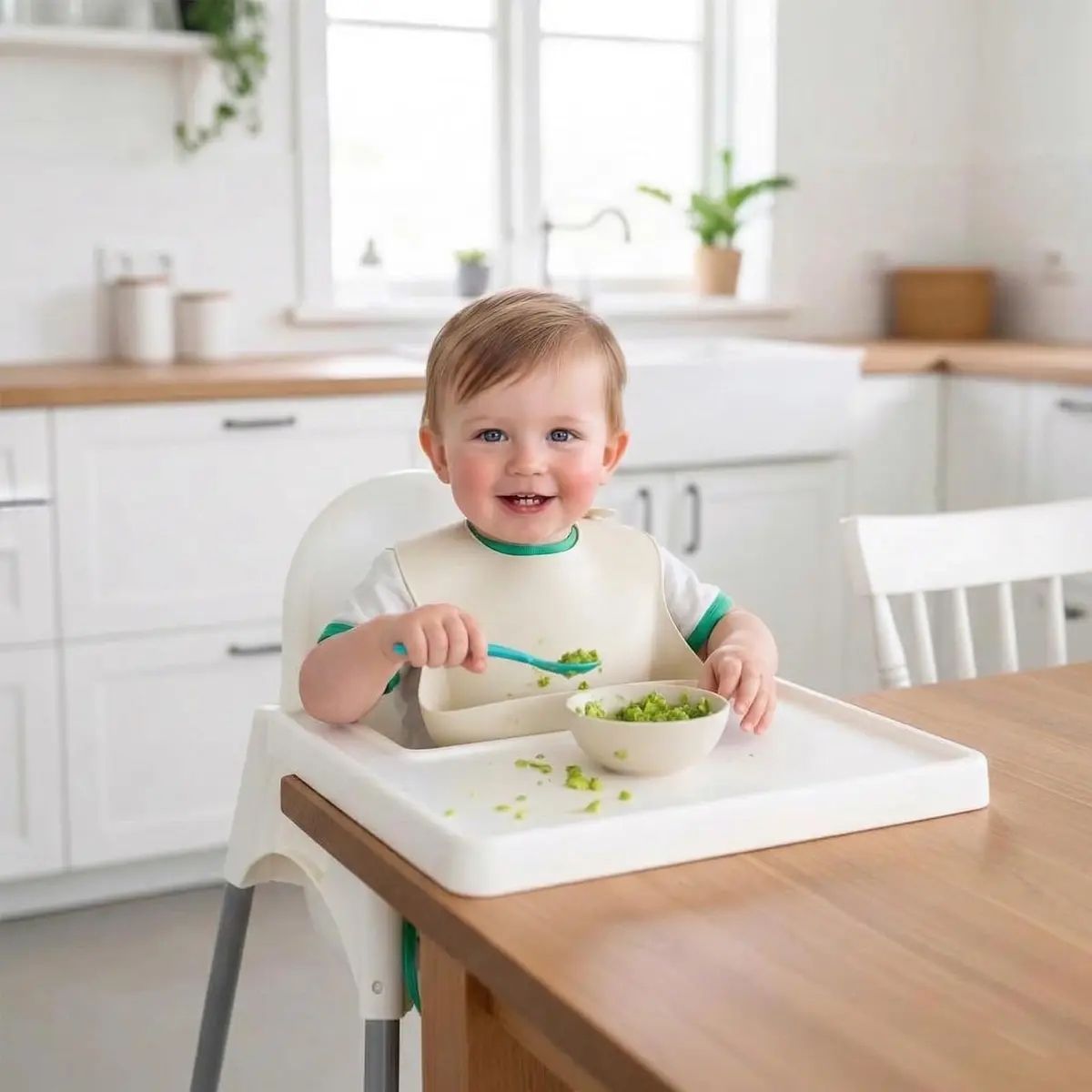 PandaEar Silicone Baby Bibs 3-Pack (10-72 Months) | Waterproof, Soft, Adjustable Neck - view 2