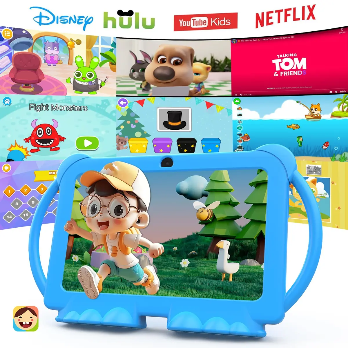 PEICHENG Kids Tablet 7 inch Android 12.0 | 4GB RAM 32GB ROM Parental Control - view 2